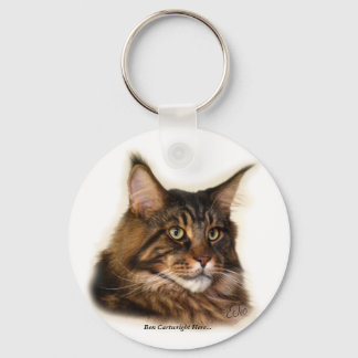 Ben Cartwright.. Maine Coon Cat sleutelhanger