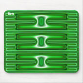 BEN ~ CHRISTMAS ~ Black Green White Muismat (Voorkant)