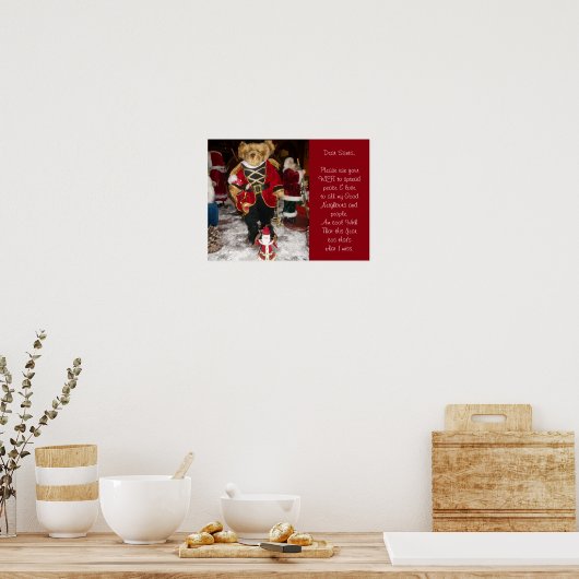 Ben cool met dat Santa poster (Keuken)
