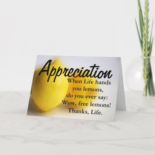 Ben dankbaar en tel uw zegen bedankkaart (Voorkant)