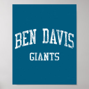 Ben davis middelbare school hs indianapolis in ret poster