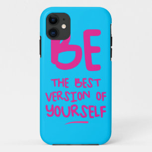 BEN DE BESTE VERSIE VAN JEZELF, blauw iPhone 11 Hoesje