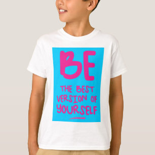 BEN DE BESTE VERSIE VAN JEZELF, blauw T-shirt