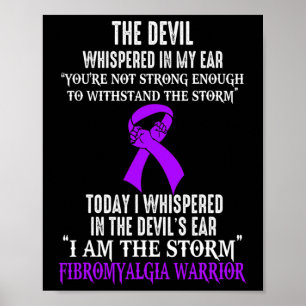 Ben de Storm Fibromyalgie bewustzijnsstrijder Poster