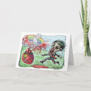 Ben de Zombie Valentijn van de Mijn Feestdagen Kaart