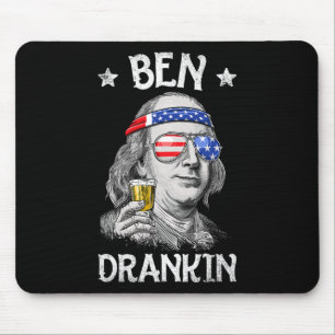Ben Drankin 4 juli Benjamin Franklin Mannen Amer Muismat
