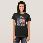 Ben Drankin 4 juli Benjamin Franklin Mannen Amer T-shirt (Voorkant volledig)