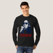 Ben Drankin, 4 juli Benjamin Franklin Mannen Wome T-shirt (Voorkant volledig)