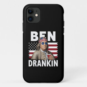 Ben Drankin Bier 4 juli Vintage Vlag Grappig iPhone 11 Hoesje