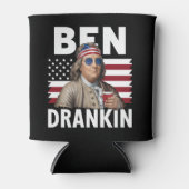 Ben Drankin Bier 4 juli Vlaggengrappig Blikjeskoeler (Voorkant)