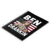 Ben Drankin Bier 4 juli Vlaggengrappig Notitieboek (Linkerzijde)