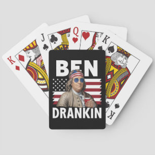 Ben Drankin Bier 4 juli  Vlaggengrappig Pokerkaarten