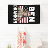 Ben Drankin Bier 4 juli  Vlaggengrappig Spandoek (Insitu)