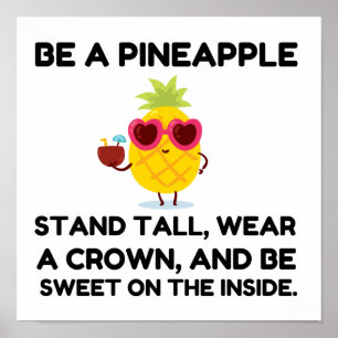 Ben een ananas draag poster