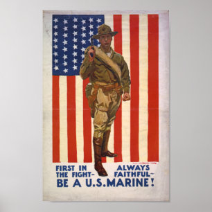 Ben een Marine van de V.S.! Poster