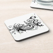 BEN ER EEN SOORT! Inspirerend kalligrafie Bier Onderzetter (Linkerzijde)