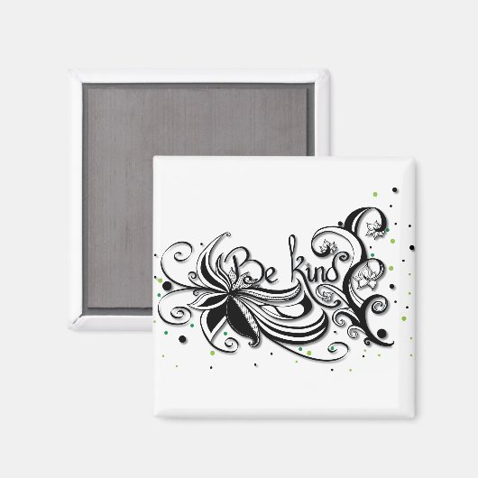 BEN ER EEN SOORT! Inspirerend kalligrafie Magneet (Voorkant / Achterkant)