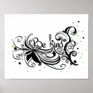 BEN ER EEN SOORT! Inspirerend kalligrafie Poster