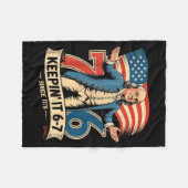 Ben Franklin 67 Meme Keen It 7-6 History Teacher S Fleece Deken (Voorkant (Horizontaal))