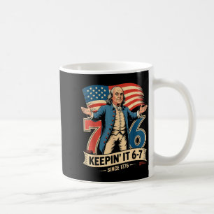 Ben Franklin 67 Meme Keepin It 7-6 Geschiedenisler Koffiemok