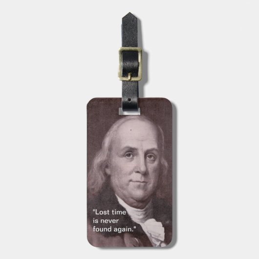 Ben Franklin Bagagelabel (Voorkant verticaal)