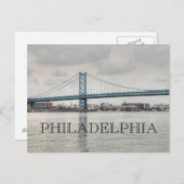 Ben Franklin Bridge Briefkaart (Voorkant / Achterkant)