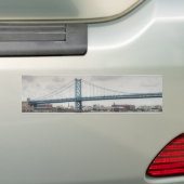 Ben Franklin Bridge Bumpersticker (Op auto)