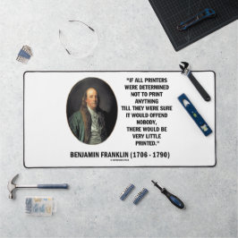 Ben Franklin drukt geen gedrukte prijsopgave af Bureaumat