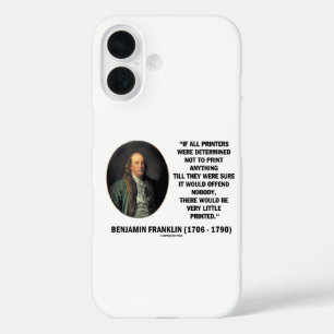 Ben Franklin drukt geen gedrukte prijsopgave af iPhone 16 Hoesje