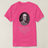 Ben Franklin en citaat over bier T-shirt (Design voorkant)