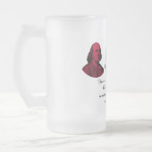 Ben Franklin en Citaat - Rood, Wit, en Blauw Matglas Bierpul (Links)