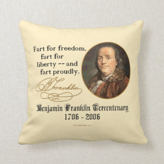 Ben Franklin - Fart Prouly Kussen