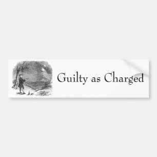 Ben Franklin Guilty beschuldigd Bumpersticker