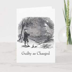 Ben Franklin Guilty beschuldigd Kaart