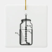 Ben Franklin Guilty beschuldigd Keramisch Ornament (Achterkant)