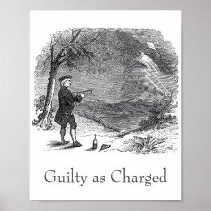 Ben Franklin Guilty beschuldigd Poster