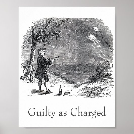 Ben Franklin Guilty beschuldigd Poster (Voorkant)