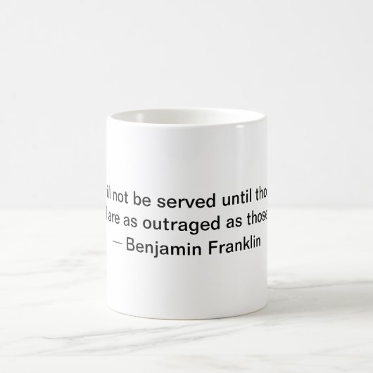 Ben Franklin Justice Mug (Centre)