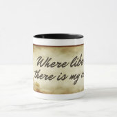 Ben Franklin Liberty Quote Mok (Midden)