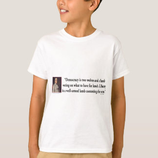 Ben Franklin over de controle op het Pistool T-shirt