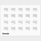 Ben Franklin Quote 1a Ronde Sticker (Vel)