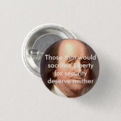 Ben Franklin Quote Ronde Button 3,2 Cm (Voorkant /achterkant)