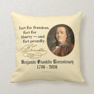 Ben Franklin - Winden met trots Kussen