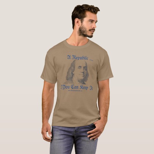 Ben Franklin's Challenge - Pewter T-shirt (Voorkant volledig)