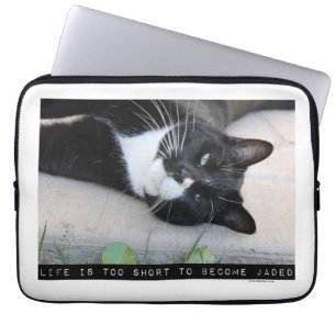 Ben geen Afgematte Grappige Kat Laptop Sleeve