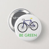BEN GROEN RONDE BUTTON 5,7 CM (Voorkant /achterkant)