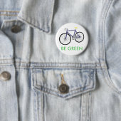 BEN GROEN RONDE BUTTON 5,7 CM (In situ)