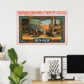 Ben-Hur op het Poster van Illinois Theater in Chic (Thuiskantoor)