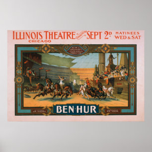 Ben-Hur op het Poster van Illinois Theater in Chic