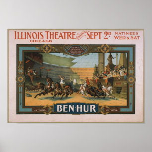 BEN HUR THEATER POSTER REPRINT